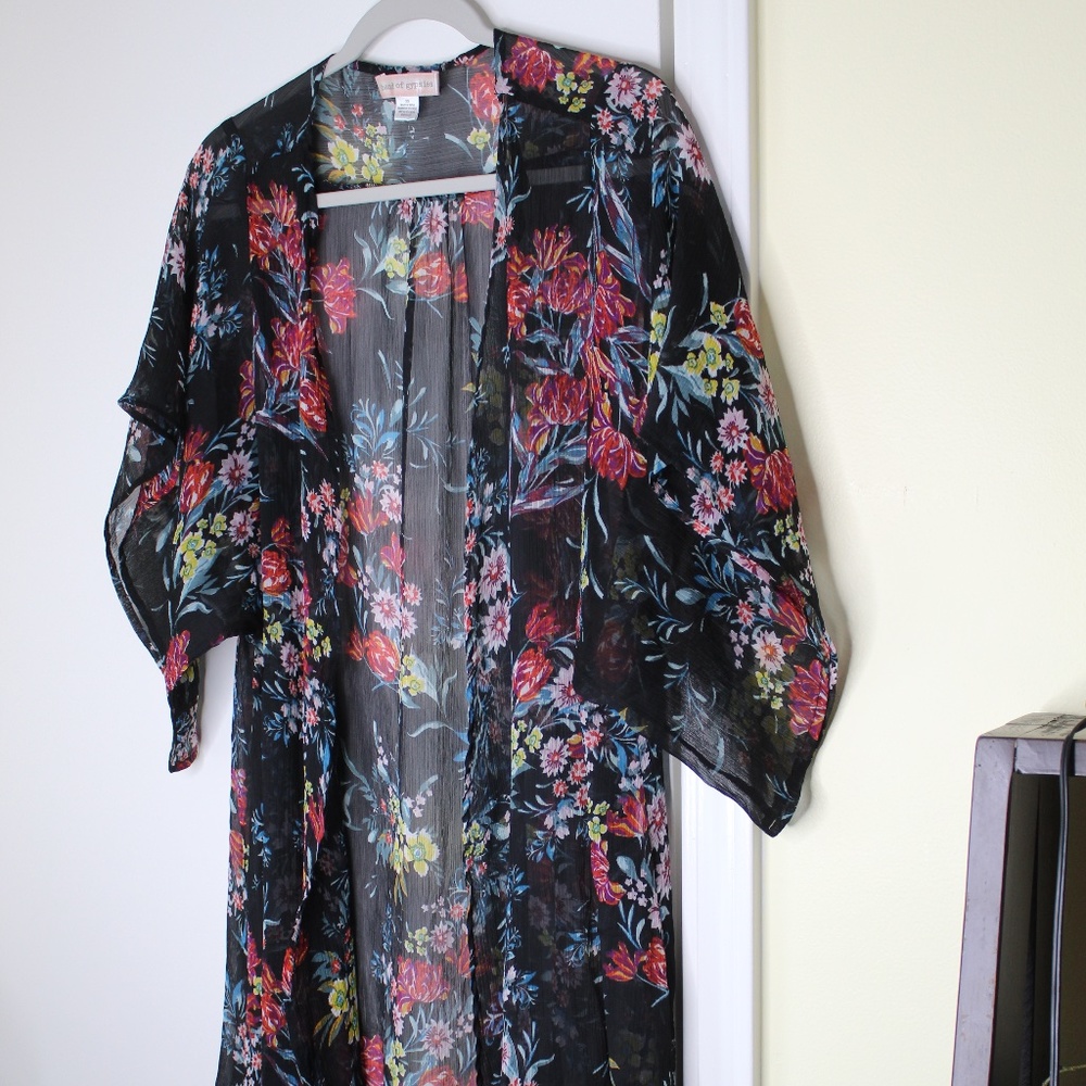Floral Maxi Vest